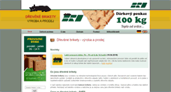 Desktop Screenshot of drevene-brikety.cz